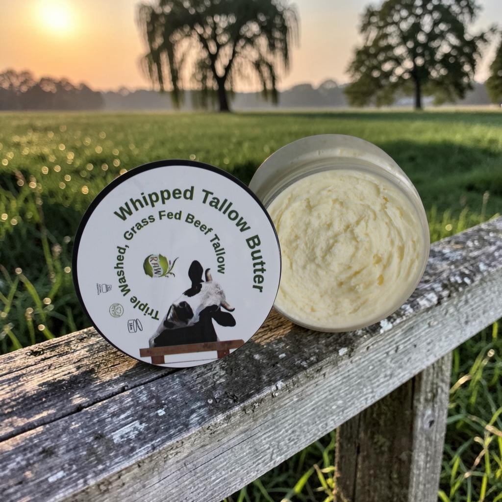 Triple washed Tallow whipped butter.