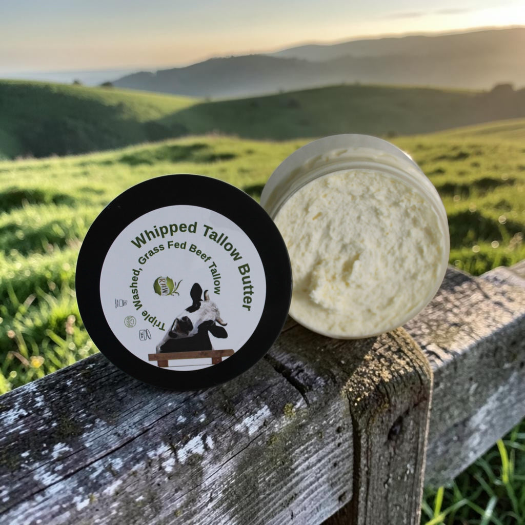 Triple washed Tallow whipped butter.