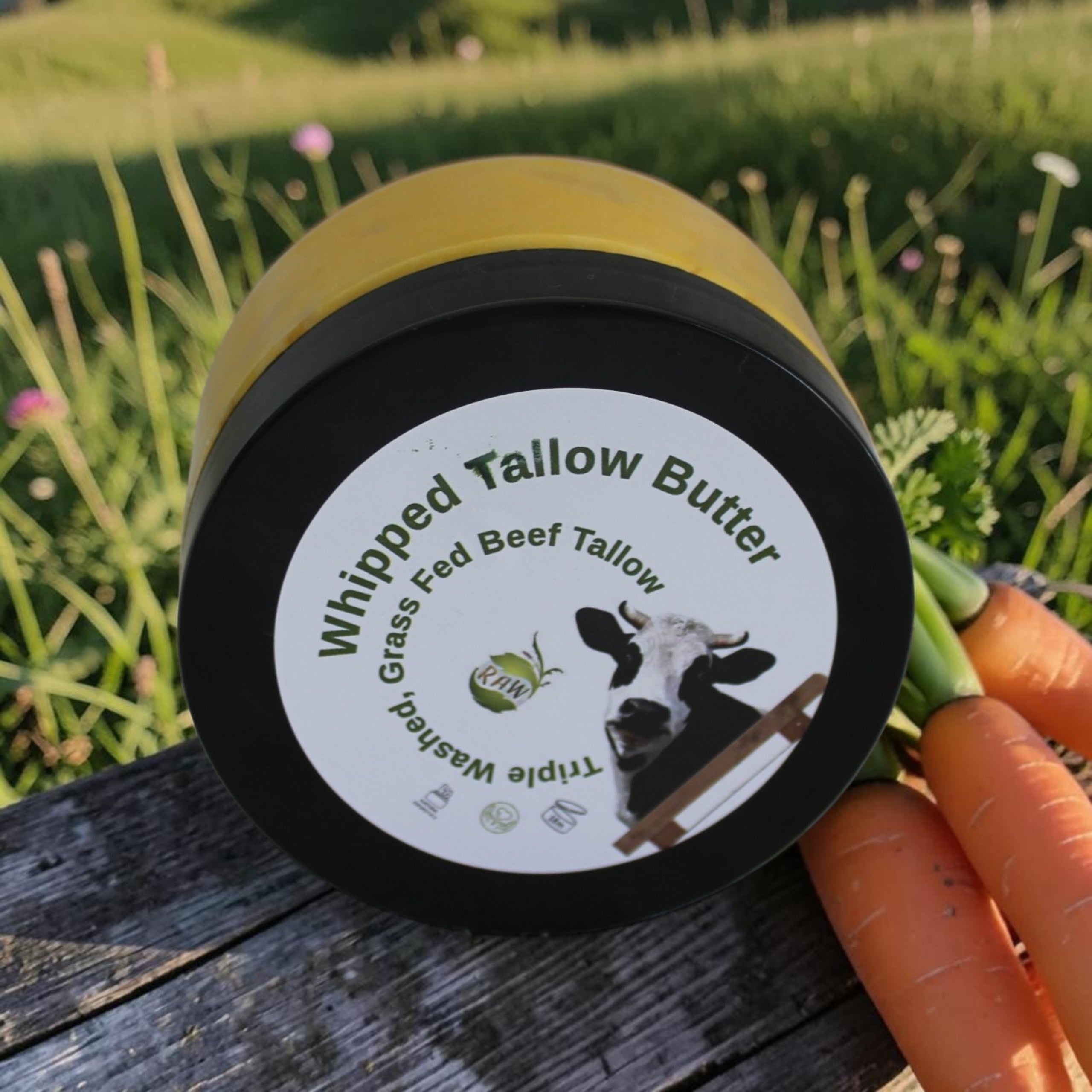 Triple washed Tallow whipped butter.